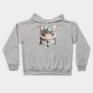 Devine Thought cat Kids Hoodie